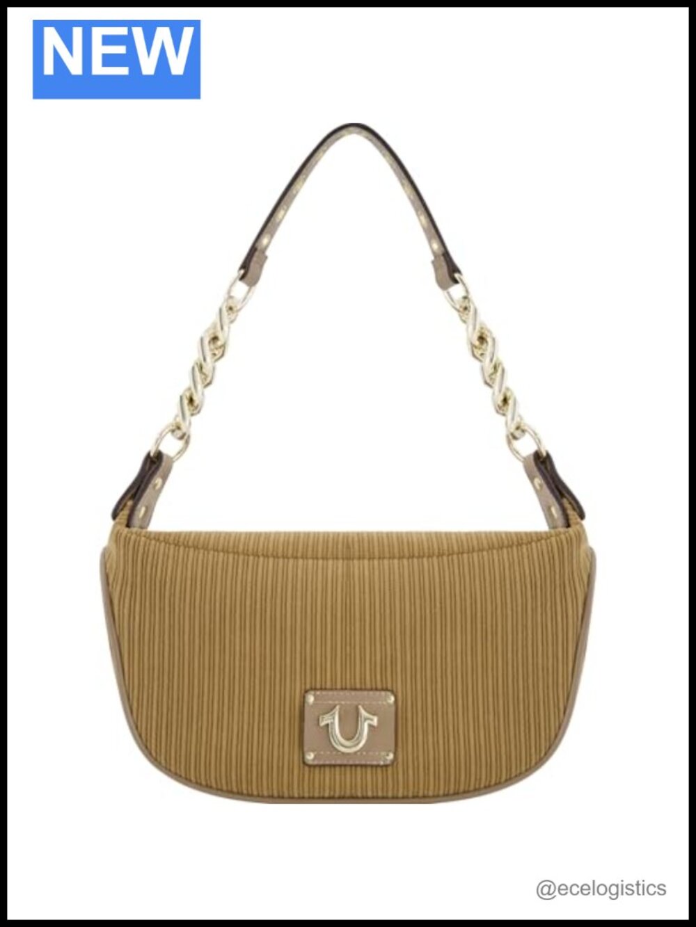 Corduroy Hobo Handbag with Chain Strap Purse for Women